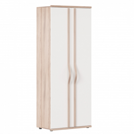 Шкаф двухстворчатый глубиной 468 Марта (Белый)  ЛД 124.021.000 М