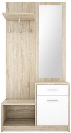 013-02 Непо прихожая  PРК  сонома/белый